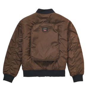 Supreme x Jean Paul Gaultier Reversible Backpack MA-1 Bomber Brown Sz M JPG EUC